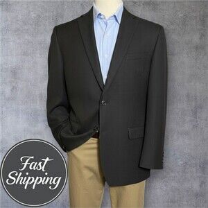 RALPH LAUREN Classic fit Mens Blazer 44R Sport Coat Two Button Jacket Brown